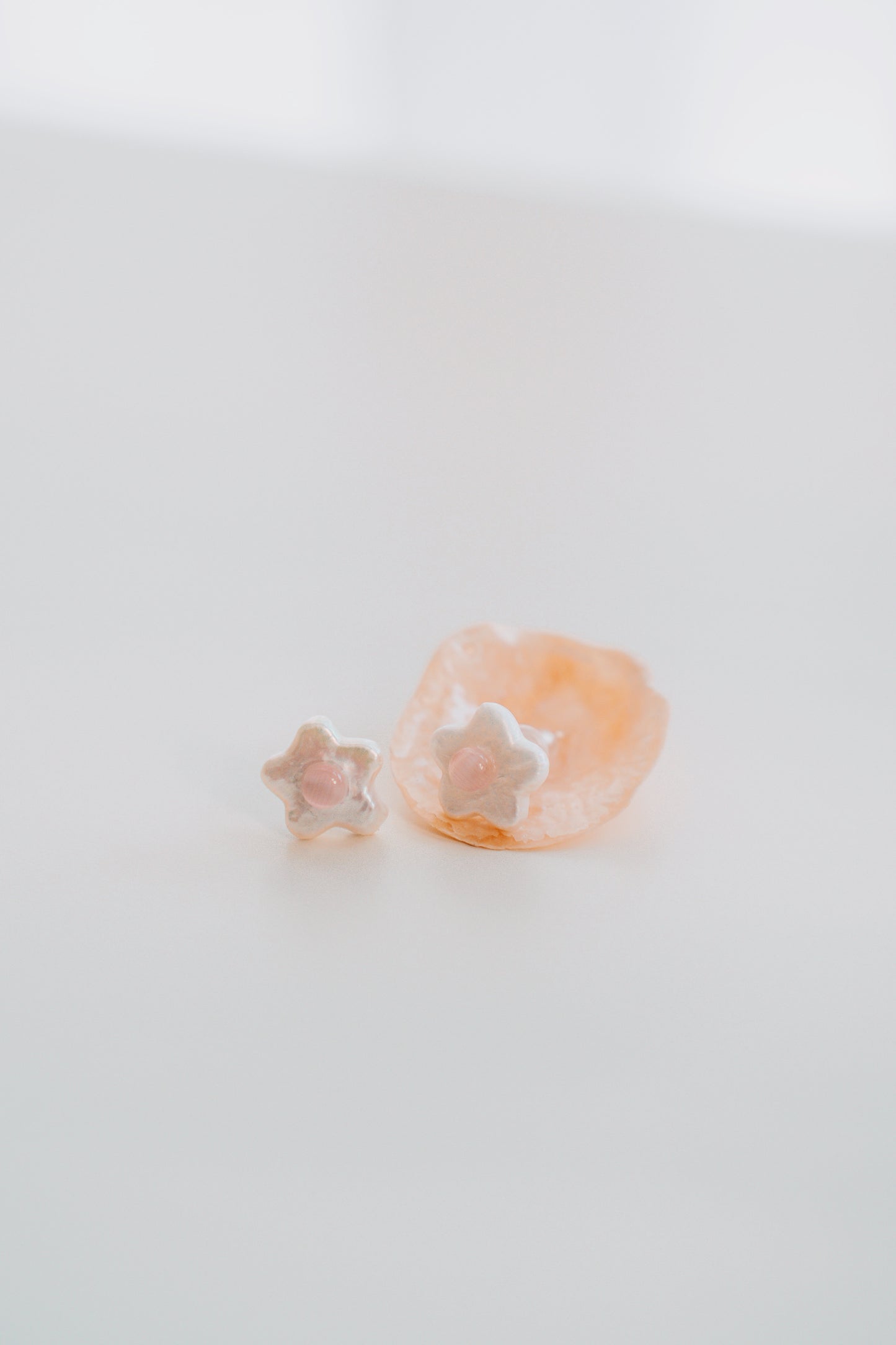 925 Silver Trinity Jelly Floral Studs