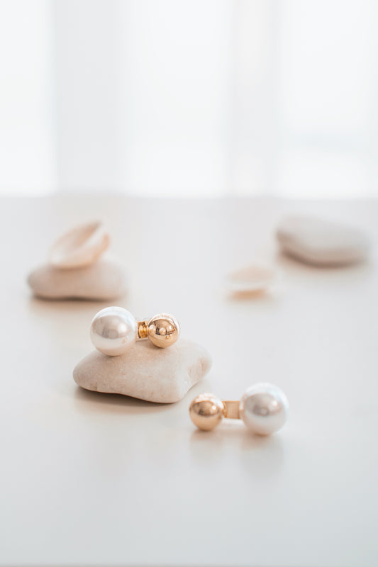 925 Silver Fiddle Gold Earrings