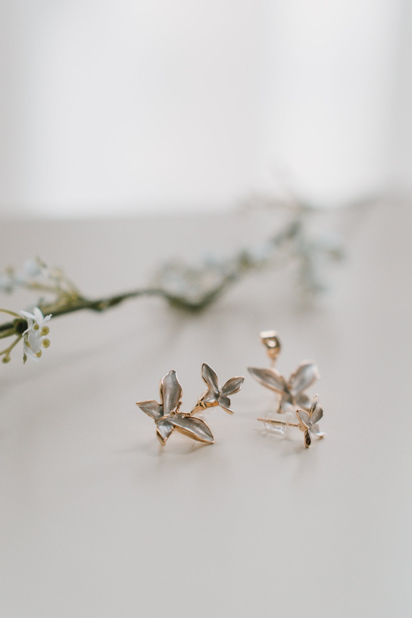 925 Silver Yuna Butterfly Earrings