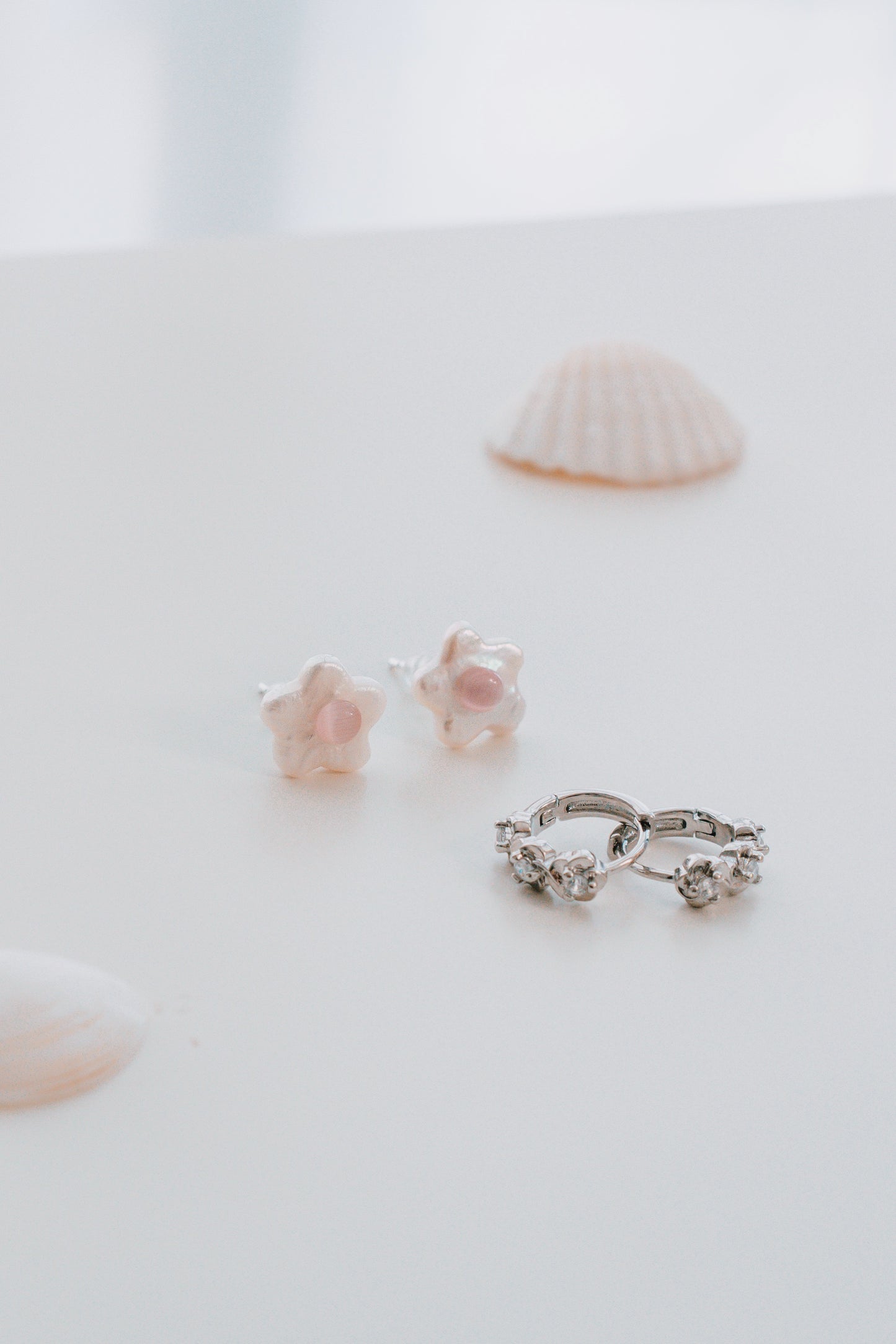 925 Silver Trinity Jelly Floral Studs