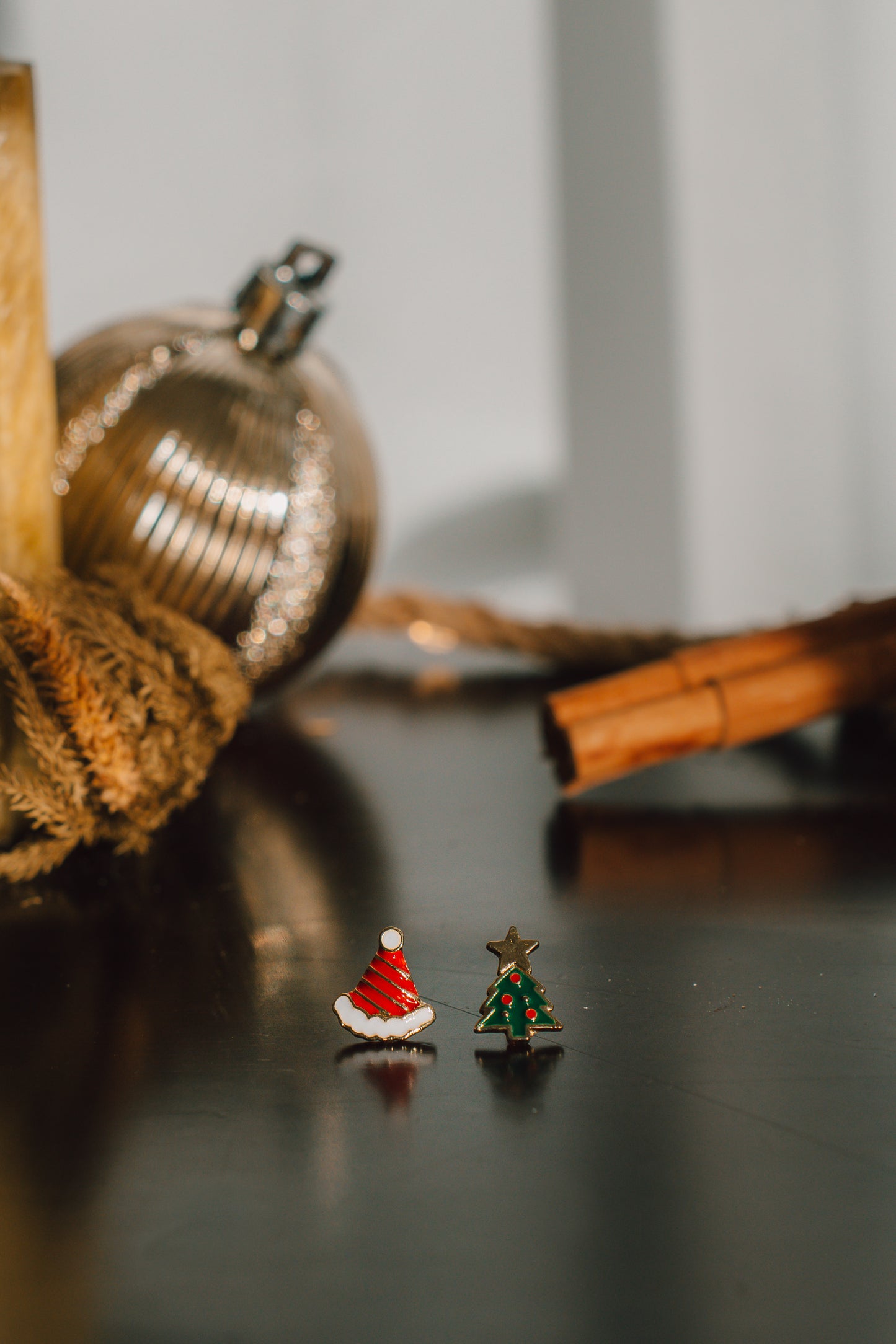 925 Silver Ho Ho Ho Mismatched Studs