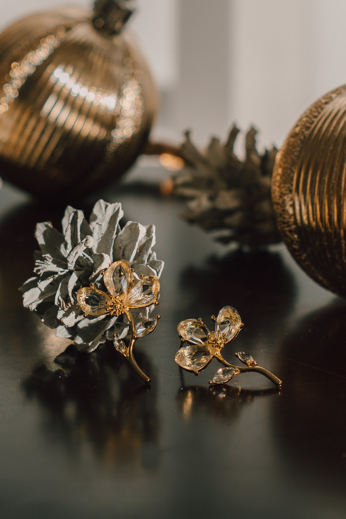 925 Silver Antara Floral Glass Earrings