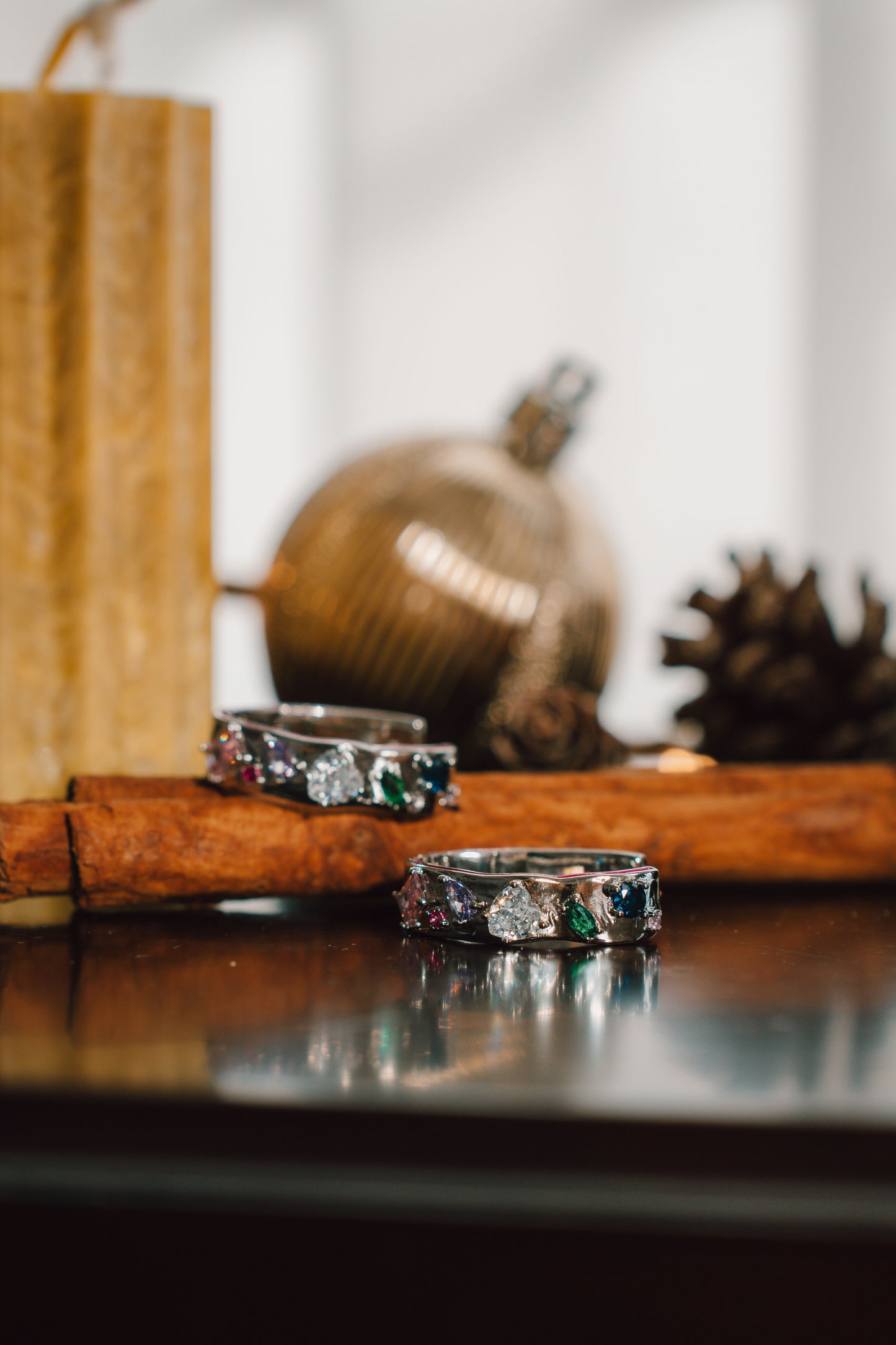 925 Silver Claudine Jewel Hoops