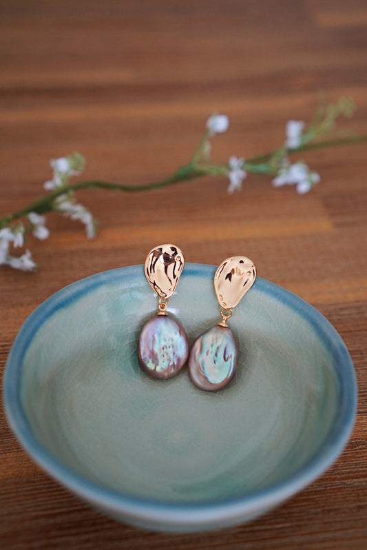 Anya Iridescent Shell Earrings