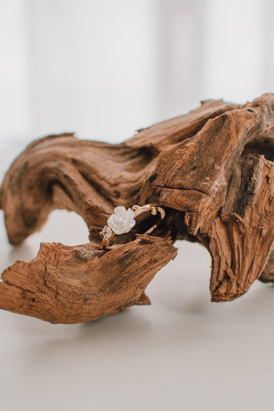 Tahli White Rose Ring