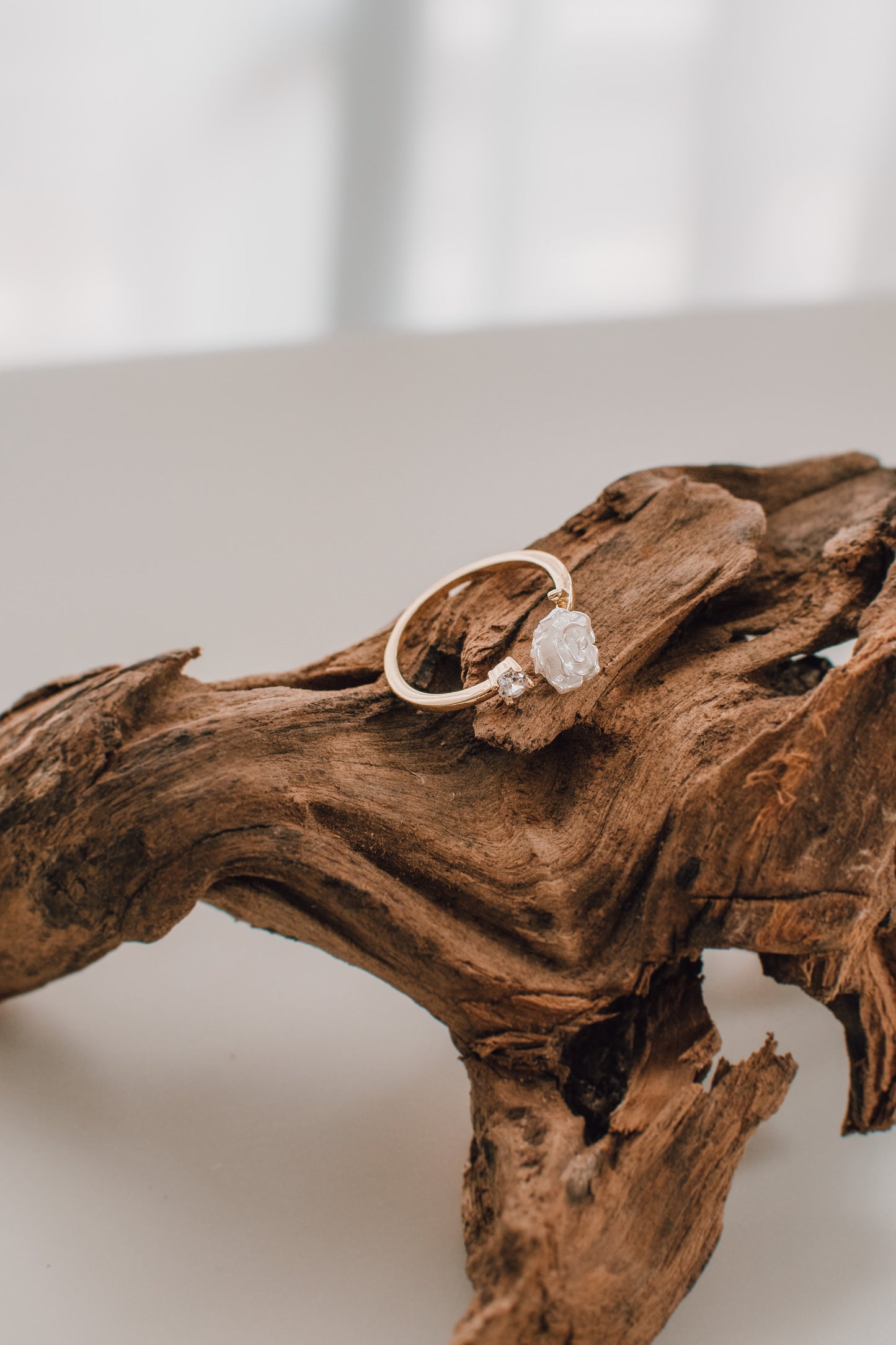 Tahli White Rose Ring