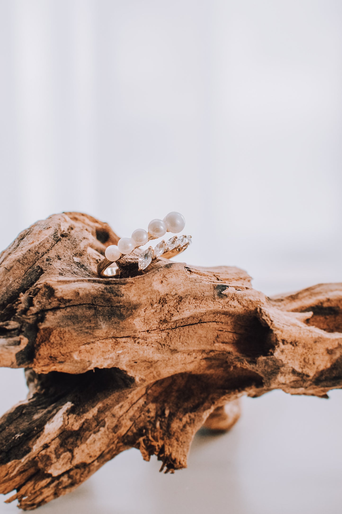 Cayley Pearl Jewel Ring