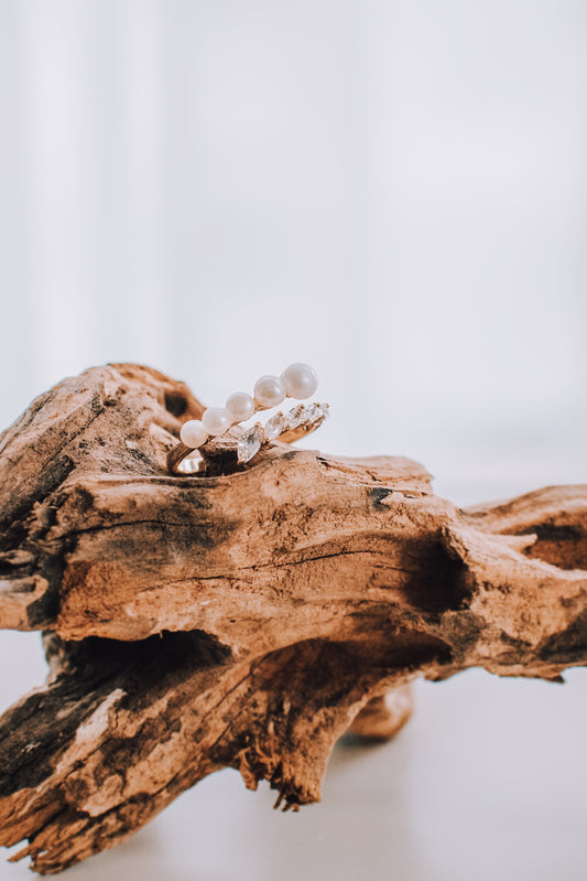 Cayley Pearl Jewel Ring