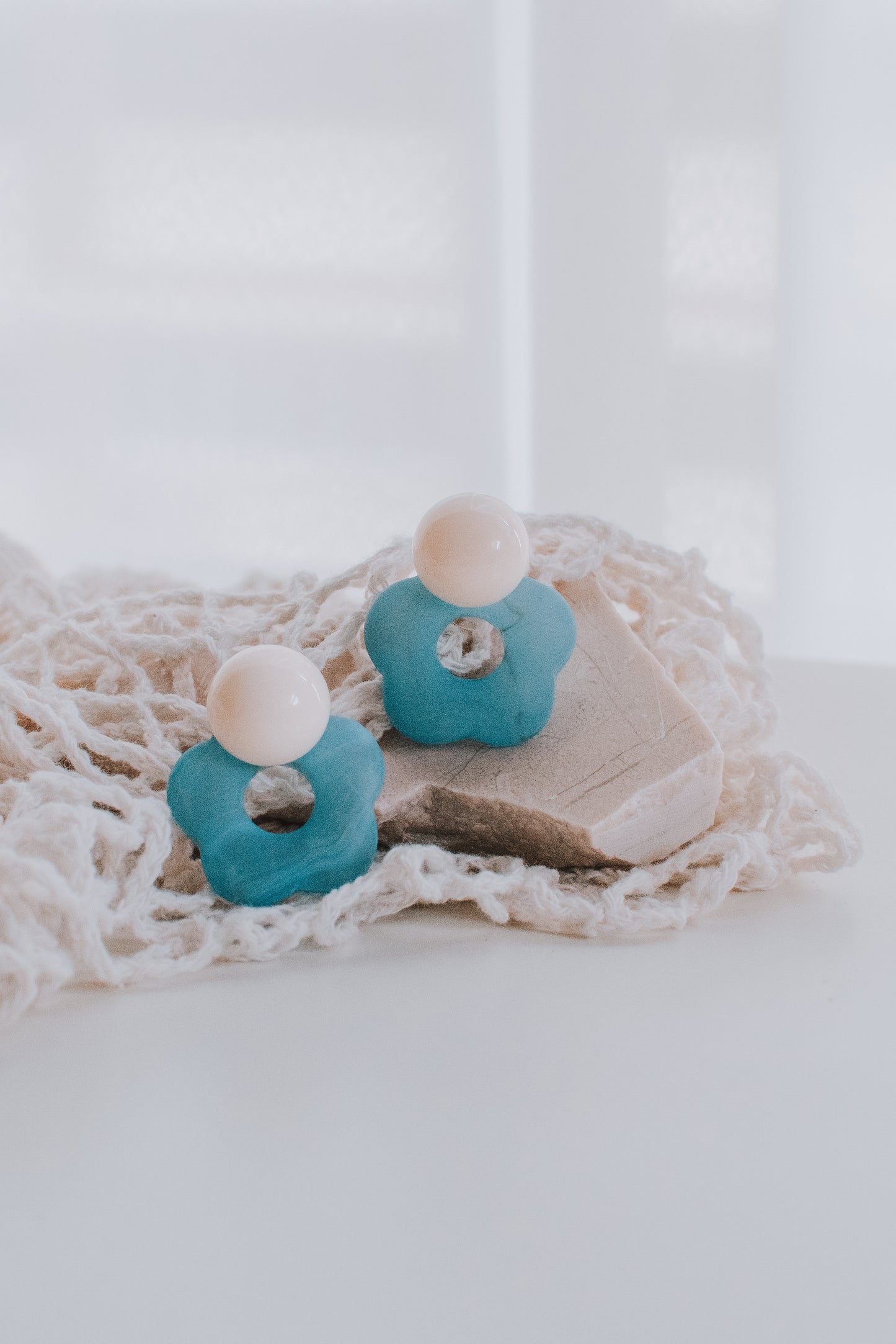 Sonnet Floral Earrings (Periwinkle)