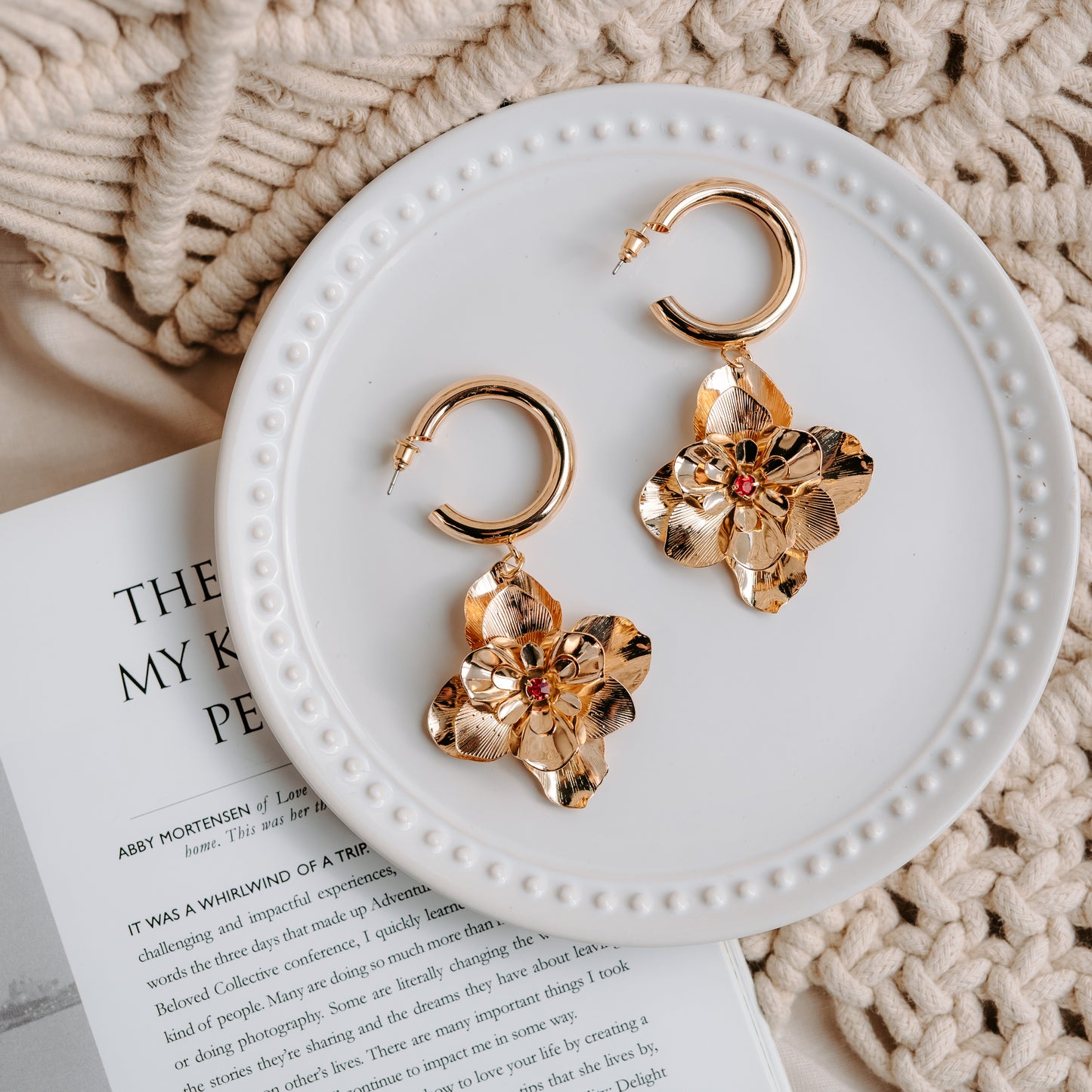 Aylini Floral Earrings