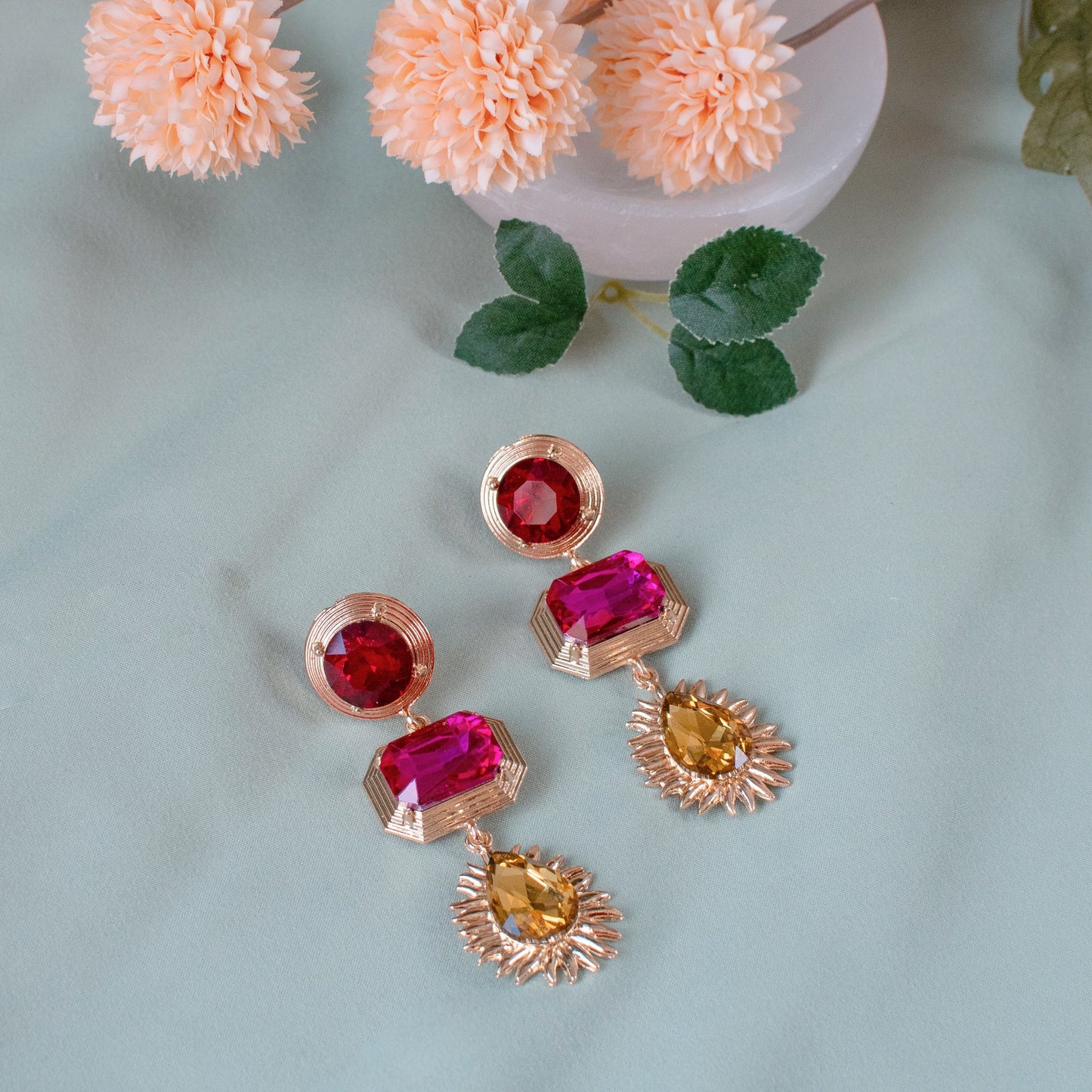 Delisha Jewel Statement Earrings
