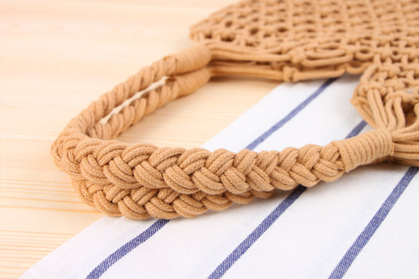 *PREORDER* Eukene Weaved Bag (Cream & Stable Brown)