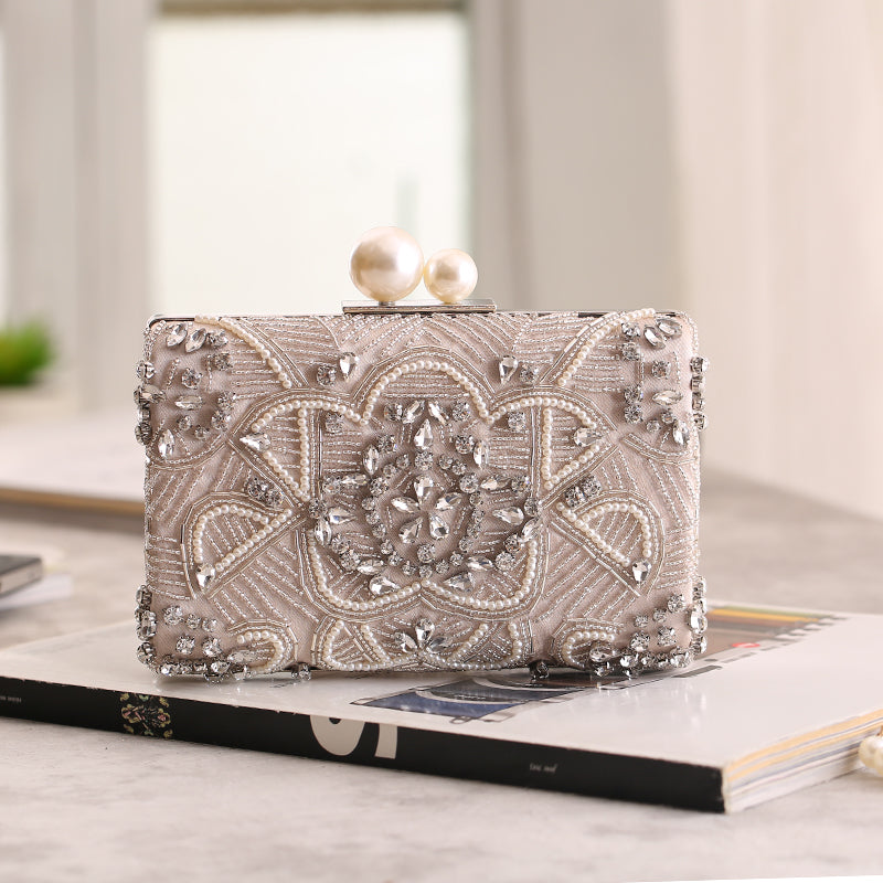 *PREORDER* Kelly Jewel Clutch (Silver)