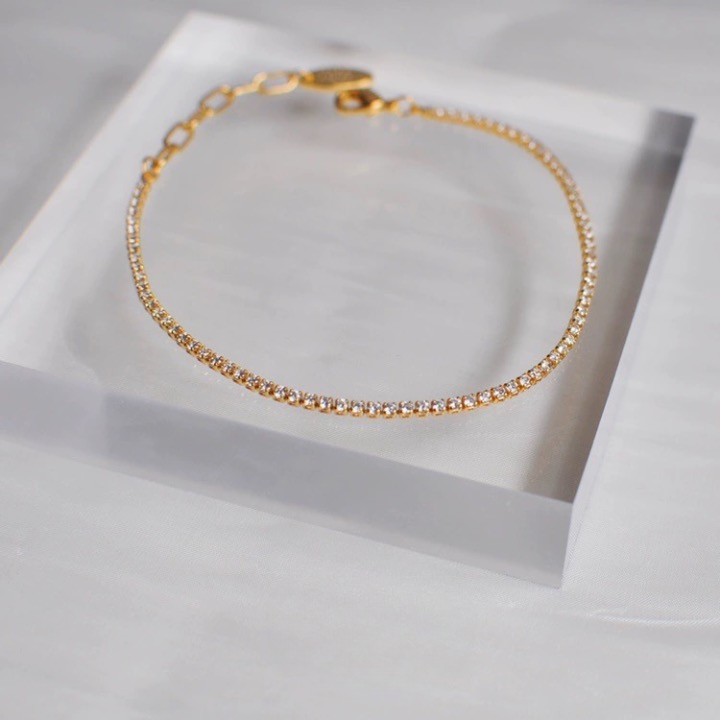 Tennis Bracelet (Gold)