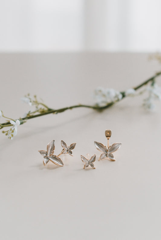 925 Silver Yuna Butterfly Earrings