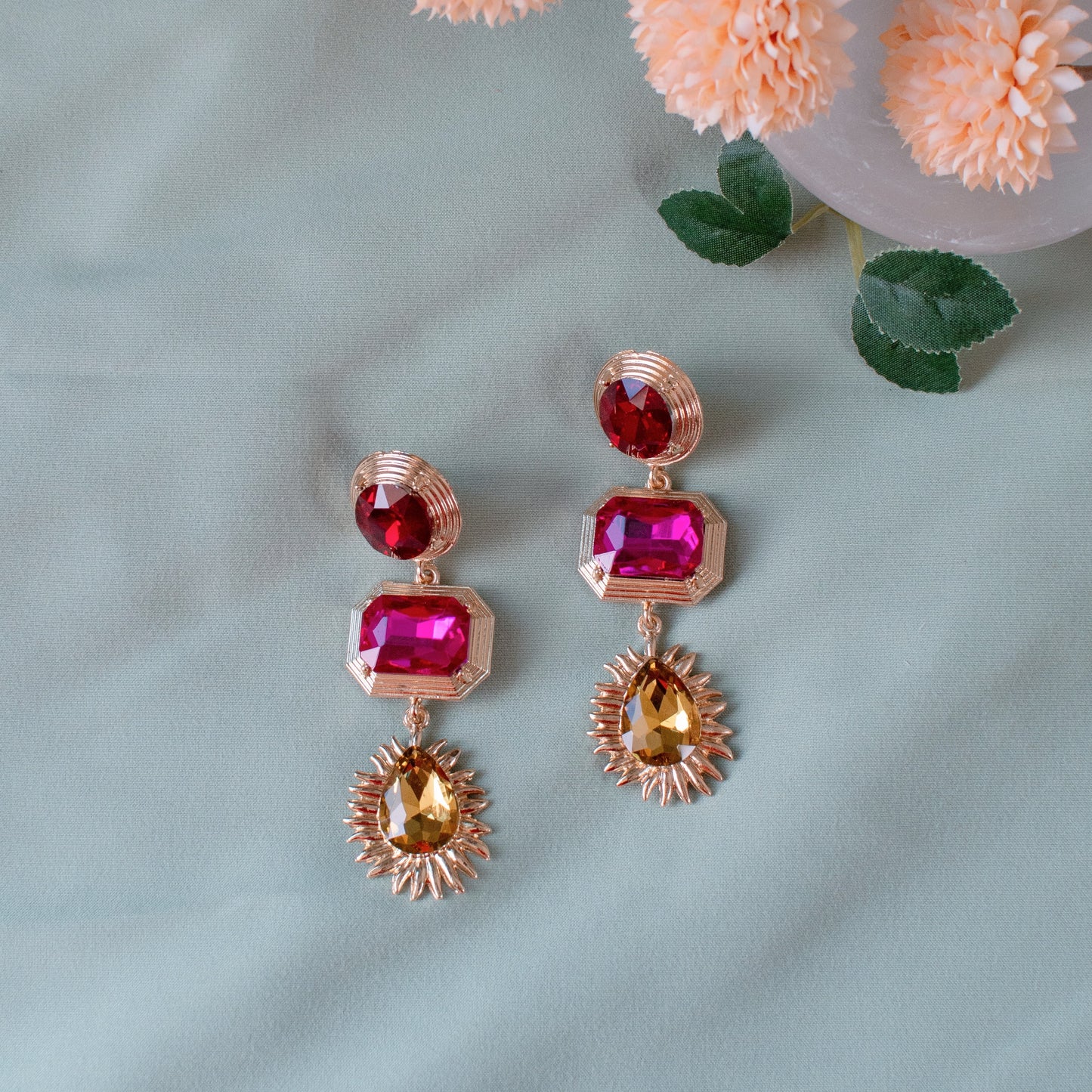 Delisha Jewel Statement Earrings