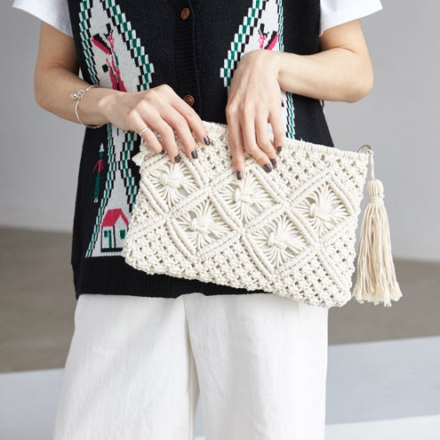 *PREORDER* Ella Woven Tassel Bag