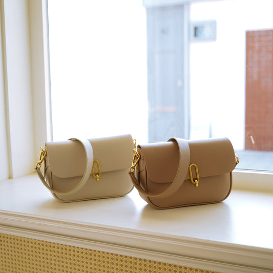 *PREORDER* Vallea Shoulder Sling Bag (Vanilla and Latte)