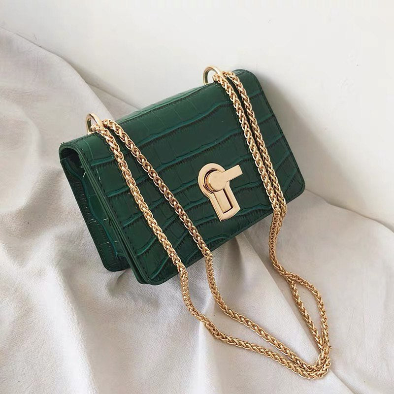 *PREORDER* Dares Faux Skin Bag (Forest Green)